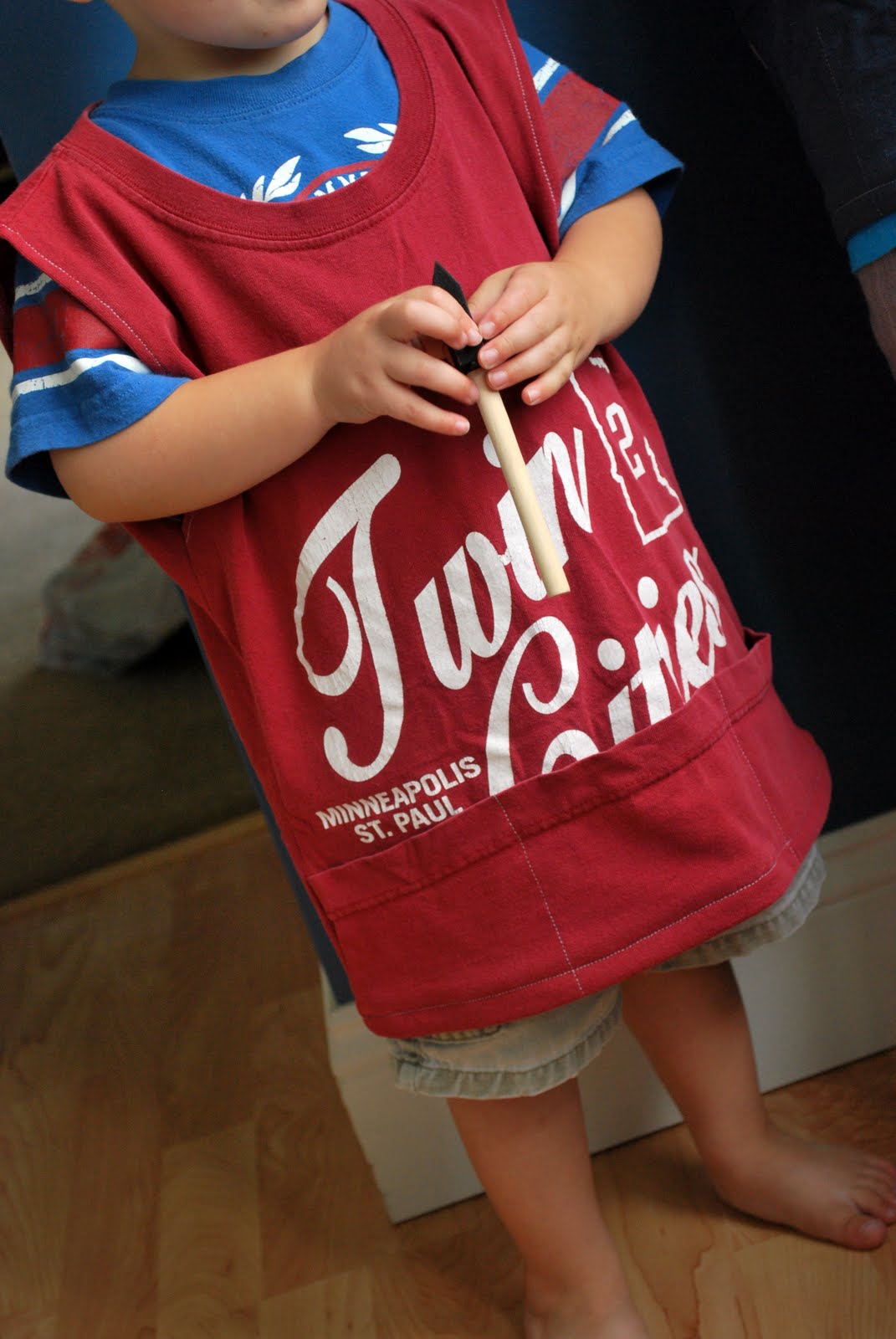 Larissa Another Day Tshirt Painters Smocks Tutorial