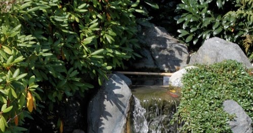 Jardín Solar: Bombas solares para cascadas de agua.