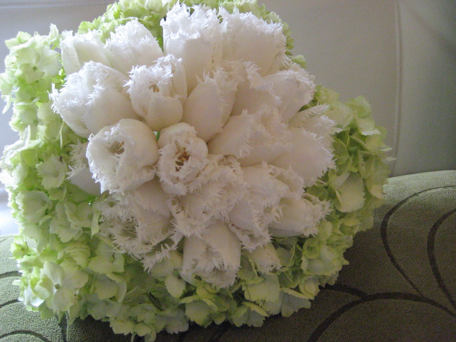 Nearly Natural Hydrangea Artificial Arrangement In Silver Vase