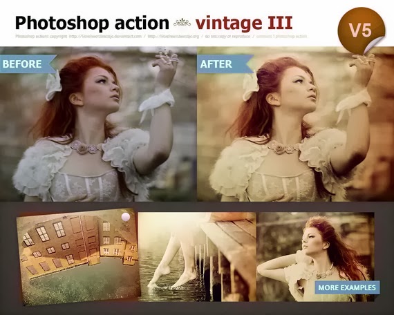 Vintage Action III in Photoshop Vintage Action III in Photoshop
