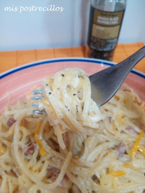 Spagueti Carbonara.. A Mi Manera.