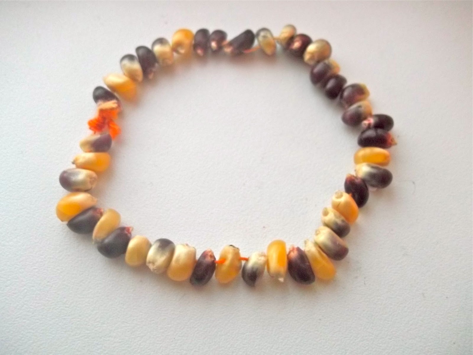 Roots of Simplicity Colored Corn Autumn Bracelet