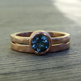 sapphire rose gold