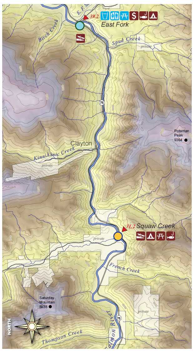 Salmon River Guide Stanley to North Fork Thompson Creek East Fork