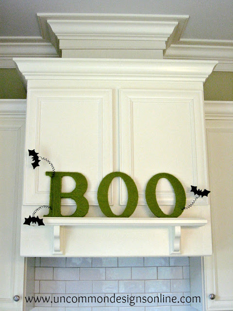 BOO yarn letters tutorial