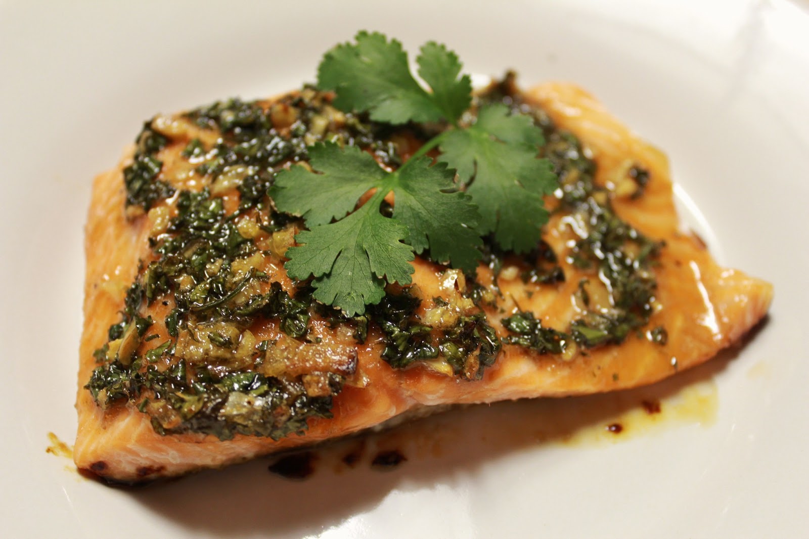 Honey cilantro salmon....