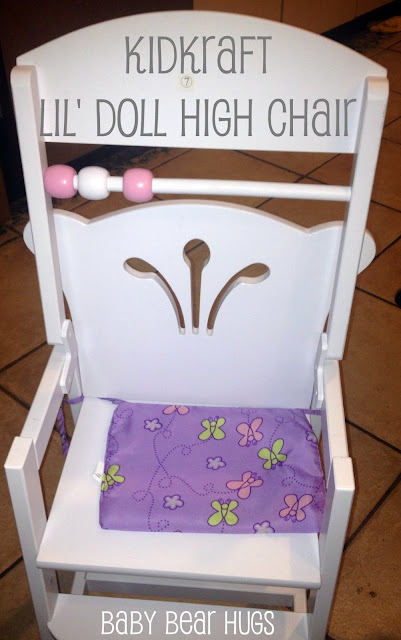 kidkraft lil' doll high chair