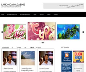 Lamonica Magazine Blogger Template