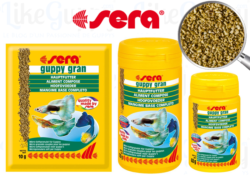Sera Guppy Granules 100ml - Hauptfutter Für Guppys Und Lebendgebärende