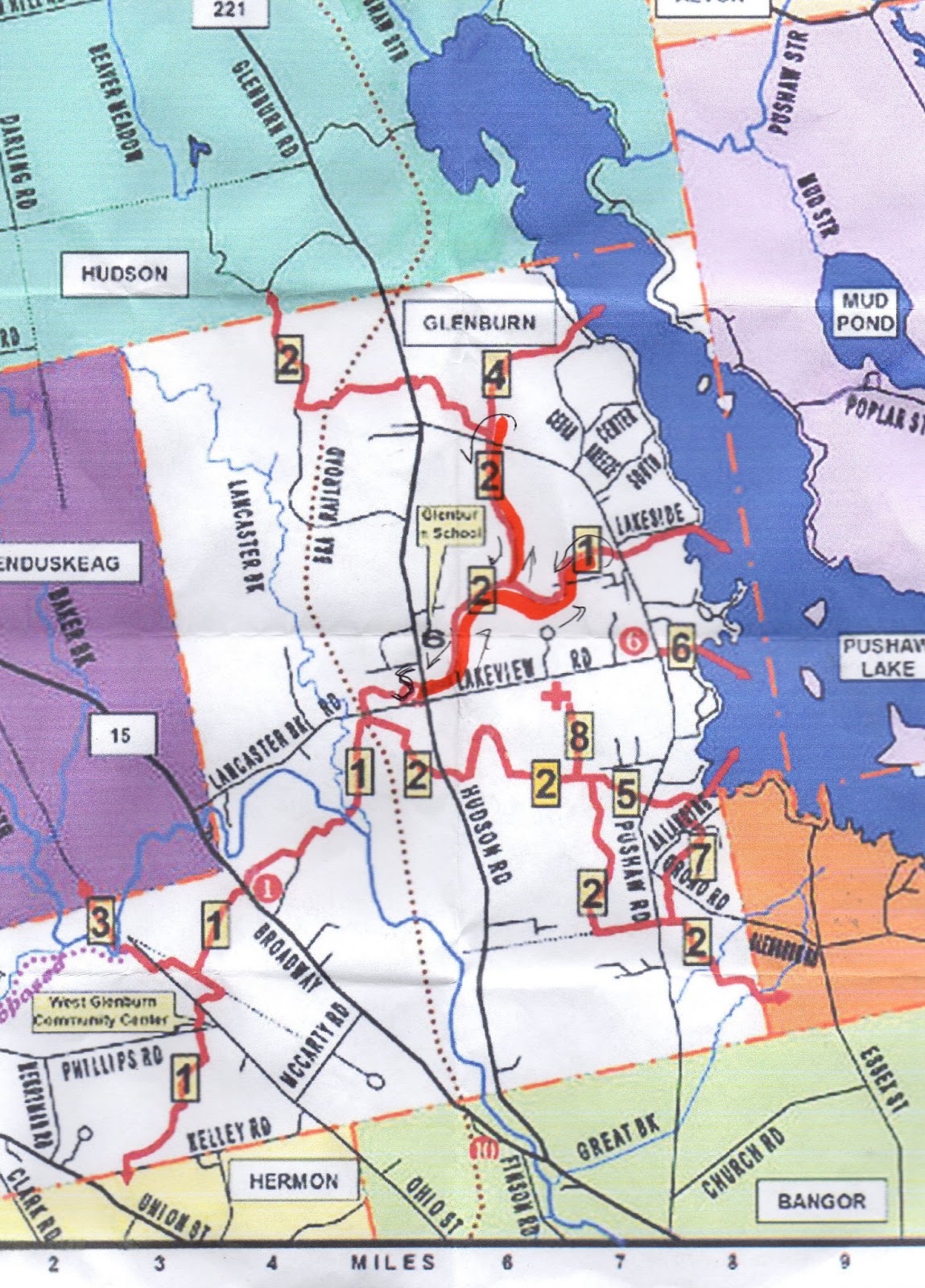 Hiking in Maine with Kelley 2/22/13 Glenburn Trails