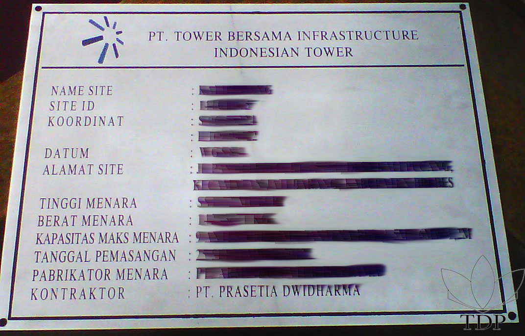 Jual Name Plate Tower Jual Name Plate Untuk Keperluan Tower Mesin Dll