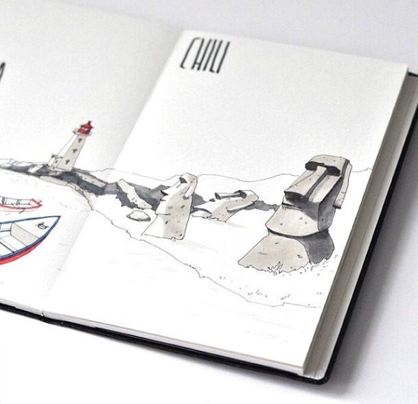 The Journal Diaries Sally's Moleskine sketchbooks / Seaweed Kisses