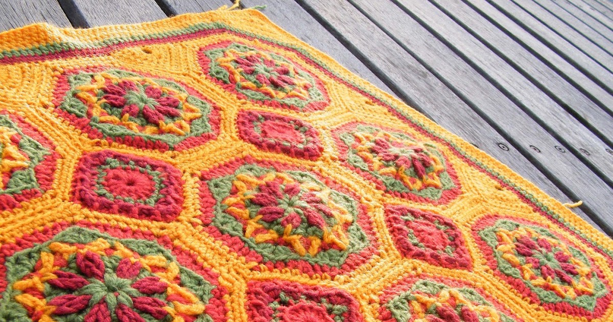 RubyRed Eclectic WIP Spanish Tiles Cushion Cover