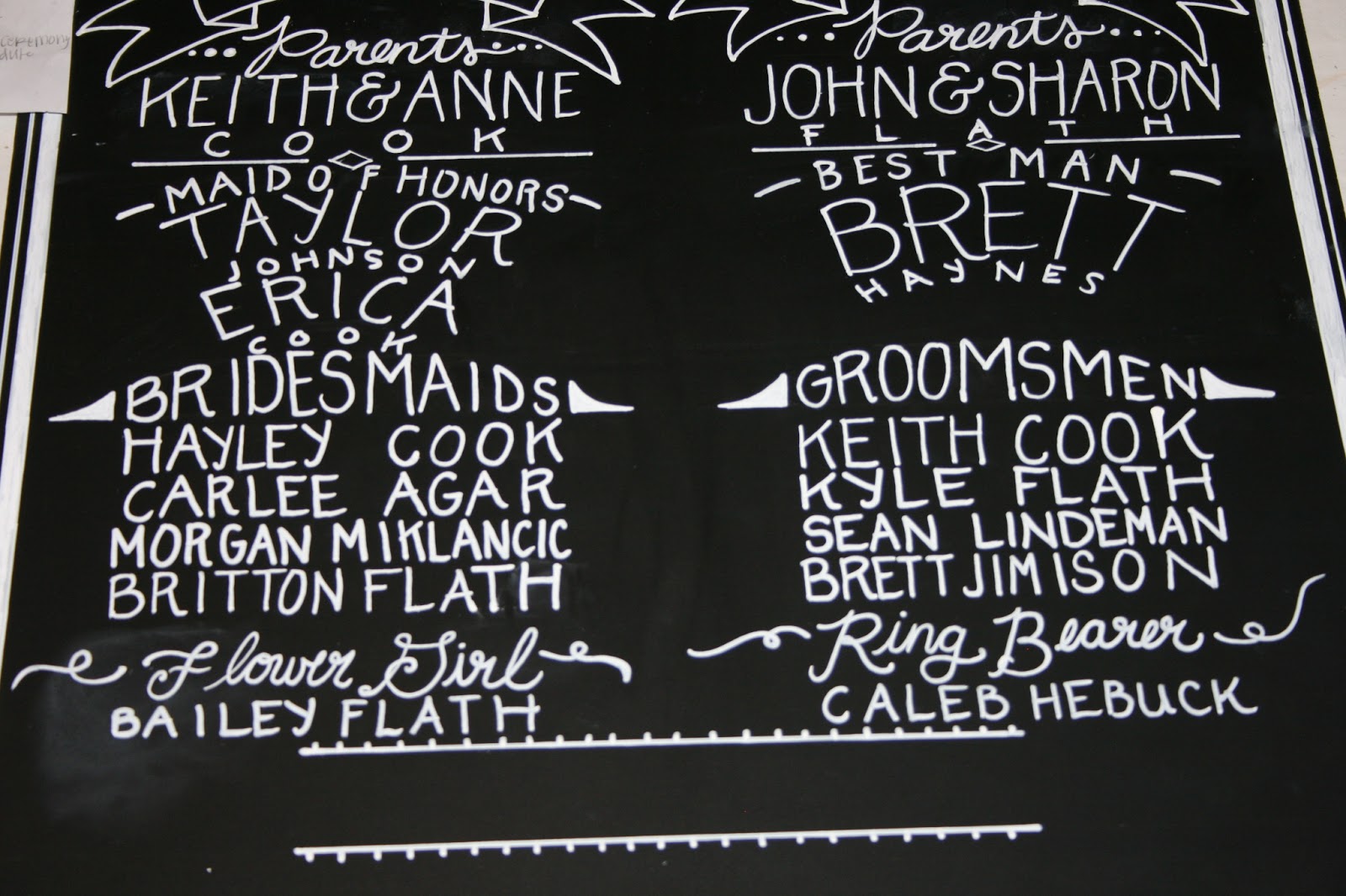 On Our Way Down the Aisle Chalkboards