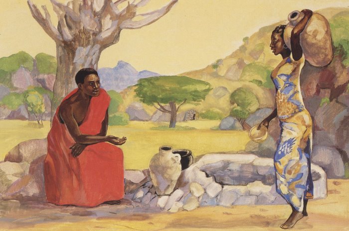 Mafa014 Jesus and the Samaritan Woman .
