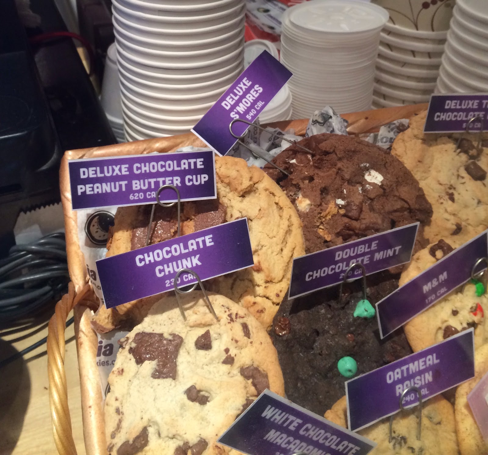 Deluxe Chocolate Peanut Butter Cup Cookie From Insomnia Cookies
