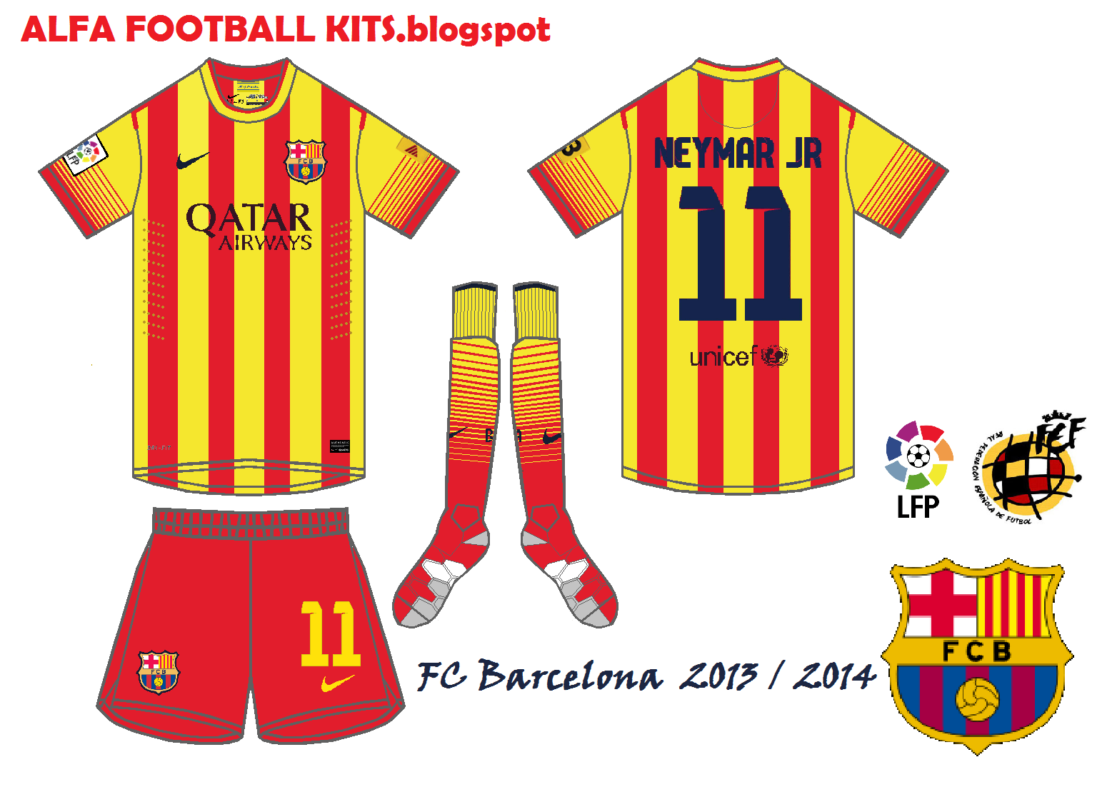 camiseta barcelona amarilla y roja