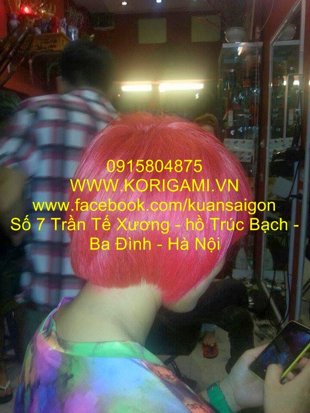 NHUỘM TÓC MÀU HỒNG, NHUỘM TÓC TONE MÀU HỒNG, TÓC MÀU PINK. TÓC MÀU HỒNG PASTEL, NHUỘM TÓC OMBRE, TẠI HÀ NỘI