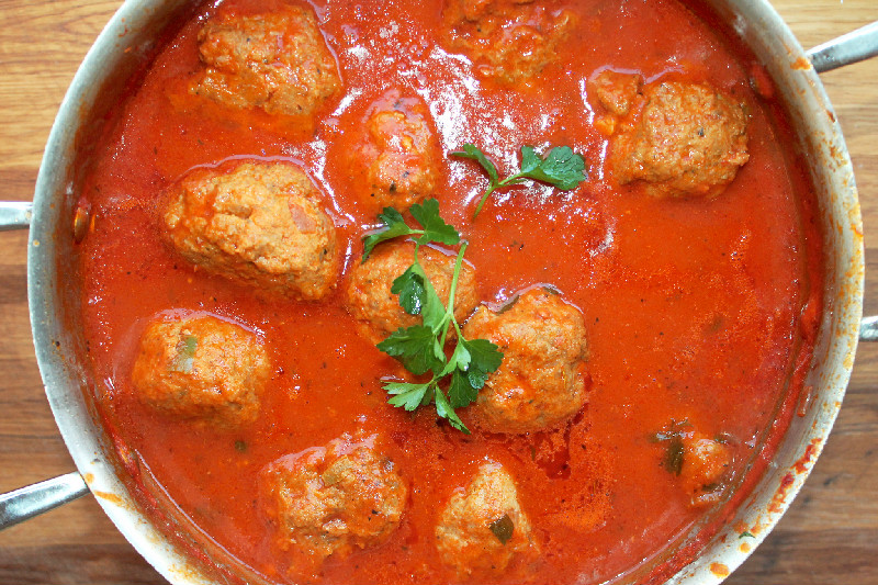 Creole Contessa Creole Meatballs and Red Sauce