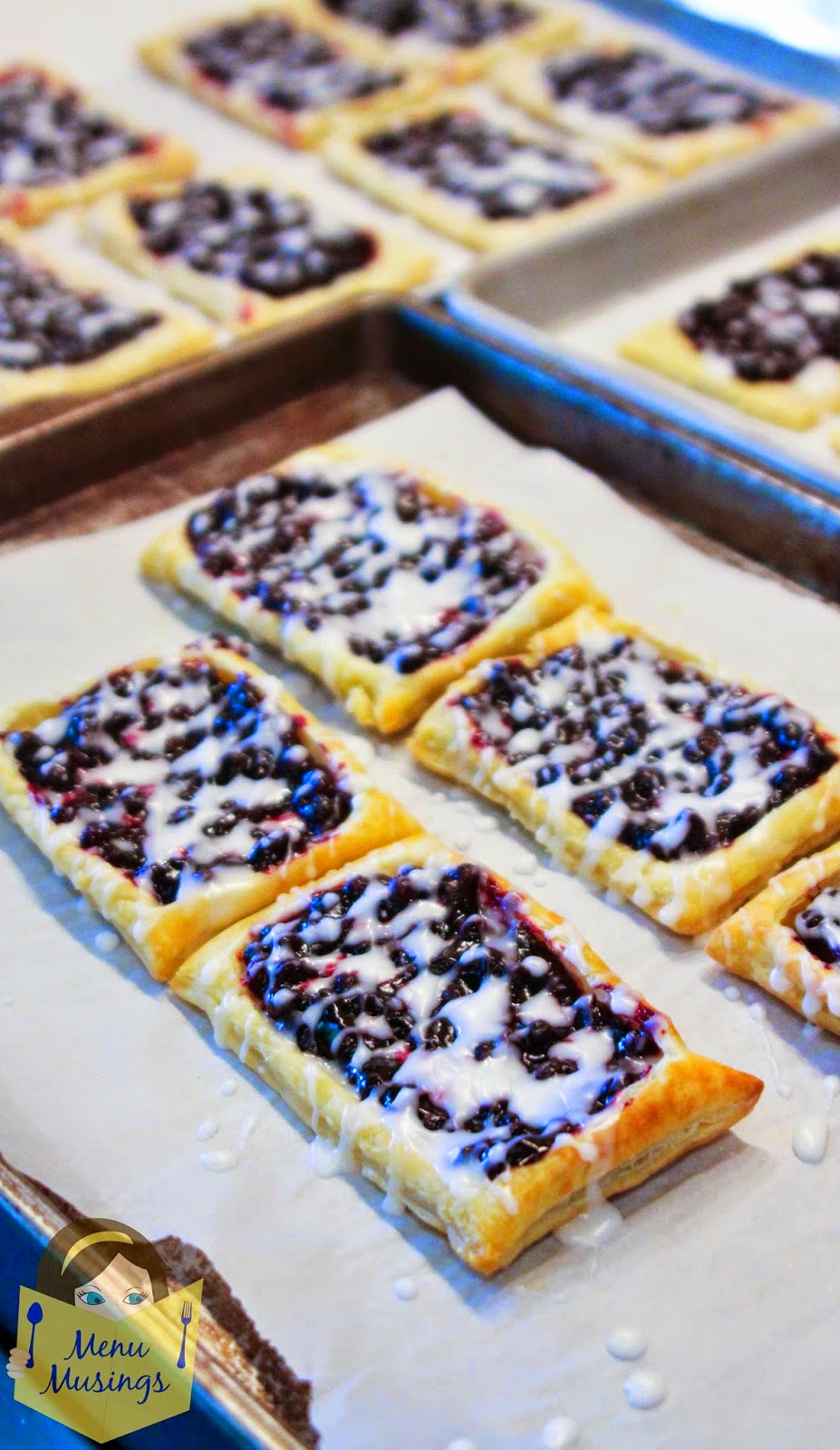 Menu Musings of a Modern American Mom Wild Blueberry Breakfast Strudels