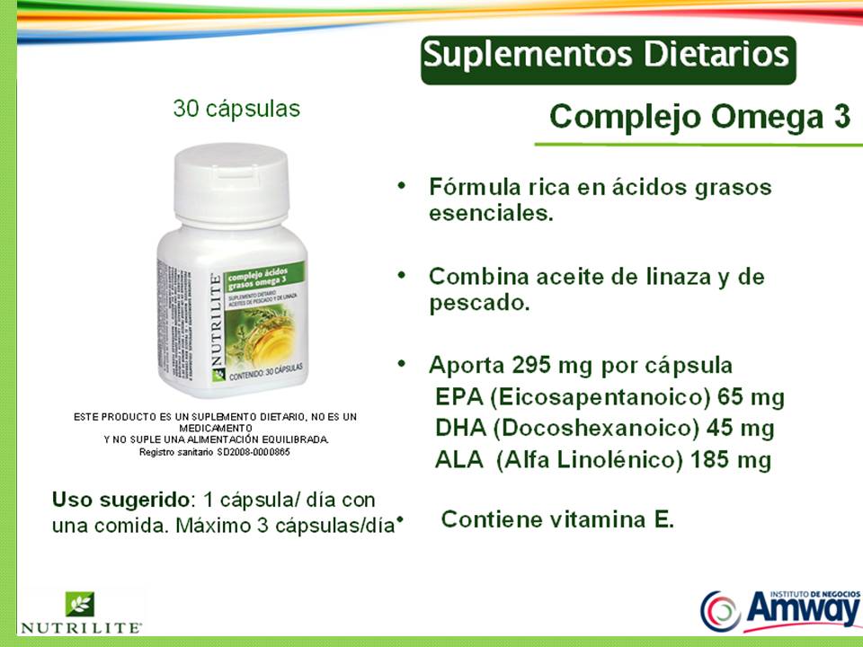 OMEGA 3 CUIDA TU SALUD CON NUTRILITE