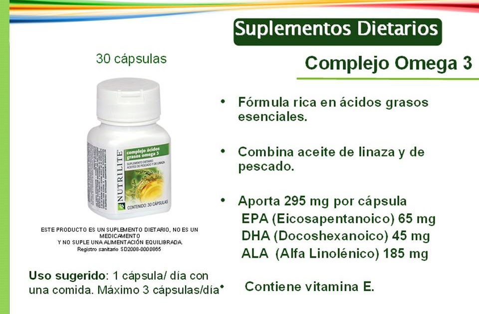 OMEGA 3 CUIDA TU SALUD CON NUTRILITE