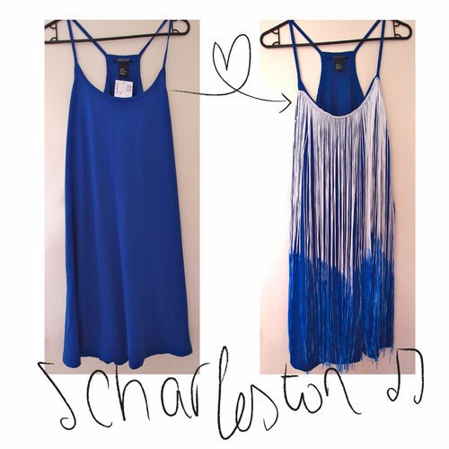 DIY vestido franjas como fazer franjas em roupa