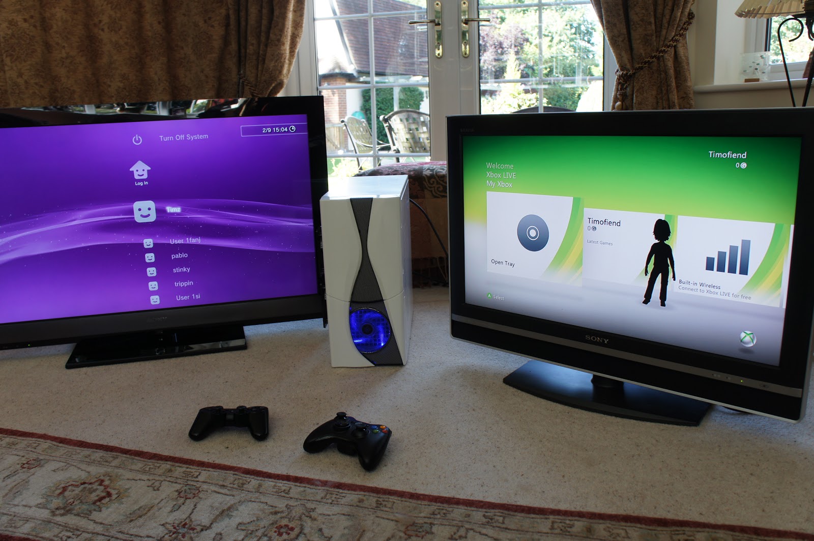 Creation of the Xbox 360 and PS3 in a PC case mod Xbox 360 PS3 PC Case mod