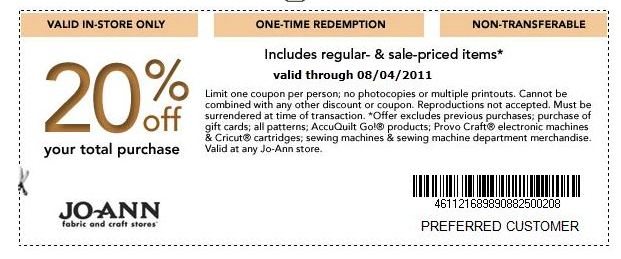 Joann Coupon Printable