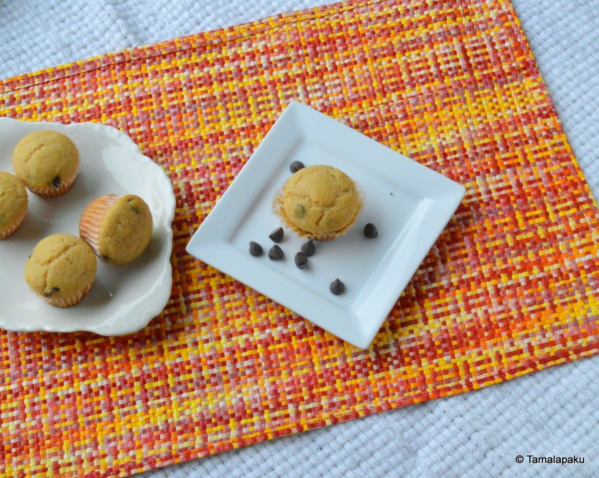 Eggless Chocolate Chip Muffins