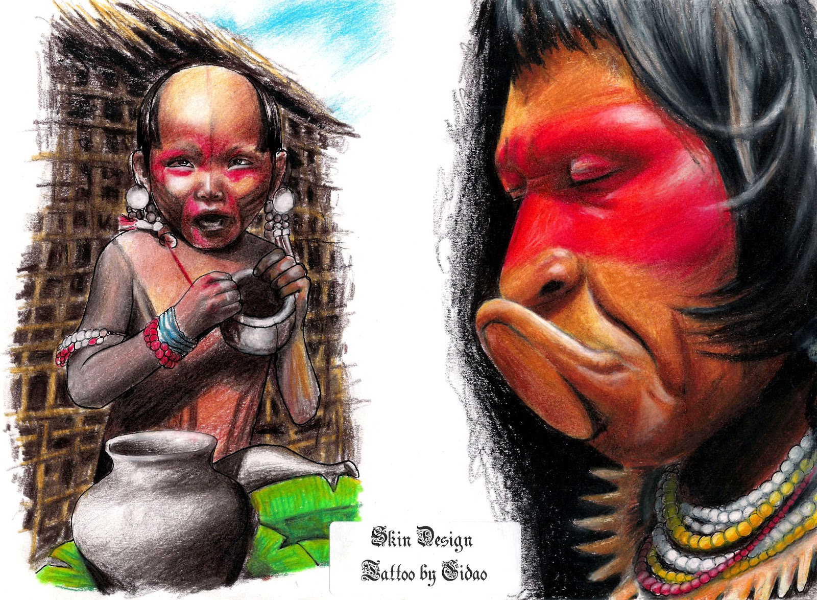 desenhos fotos e videos de tattoo desenho indio brasileiro