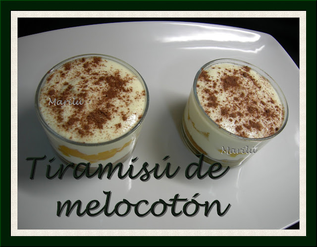 Tiramisú De Melocotón
