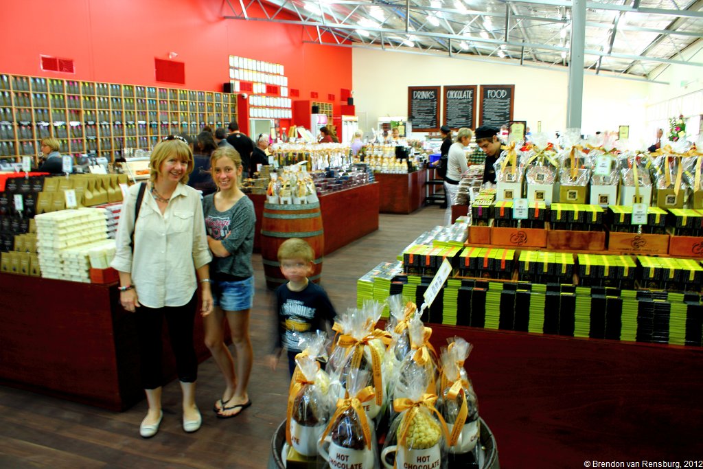 The Aussie Van's The Chocolate Factory in the Swan Valley. Long