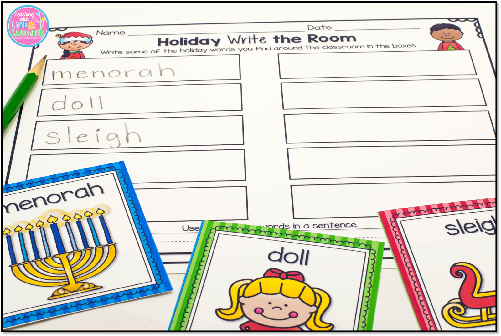 holiday words list