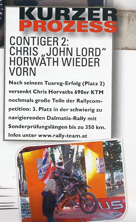 Contiger Rallye Team 2012 Rallye Dalmatia