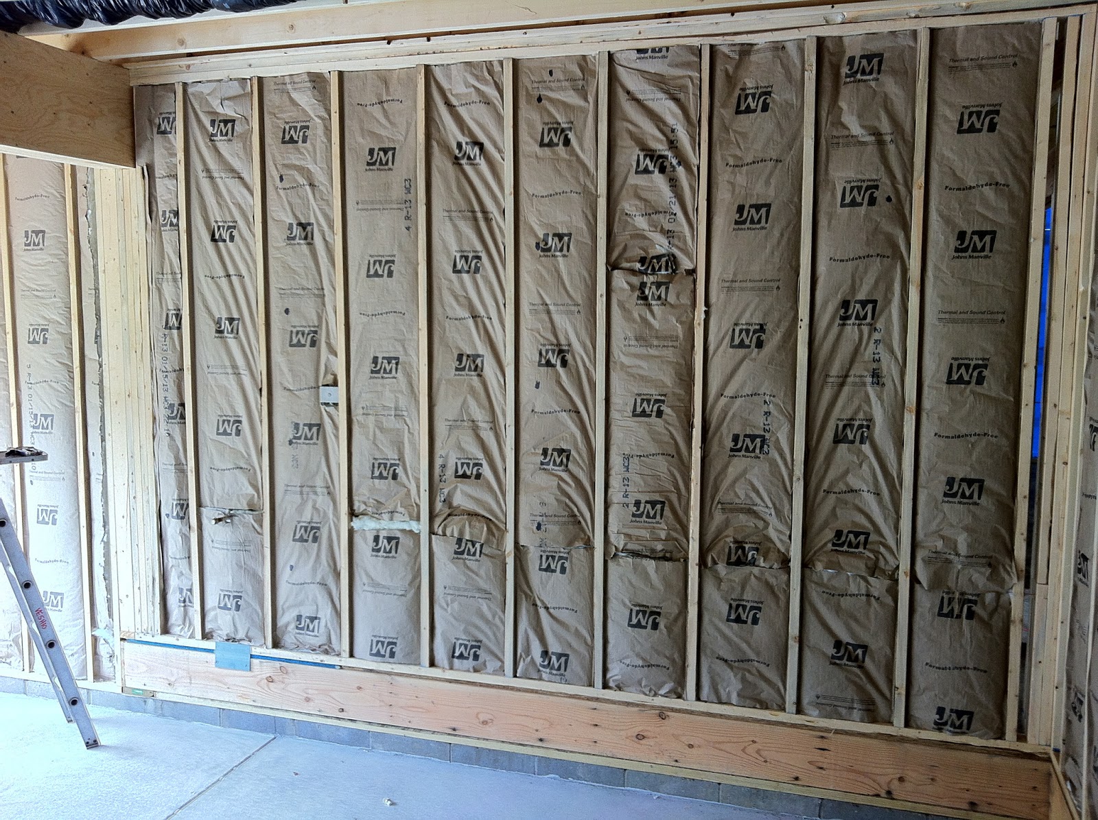 Building With Wayne Homes In Pittsburgh Cement and Garage Insulation