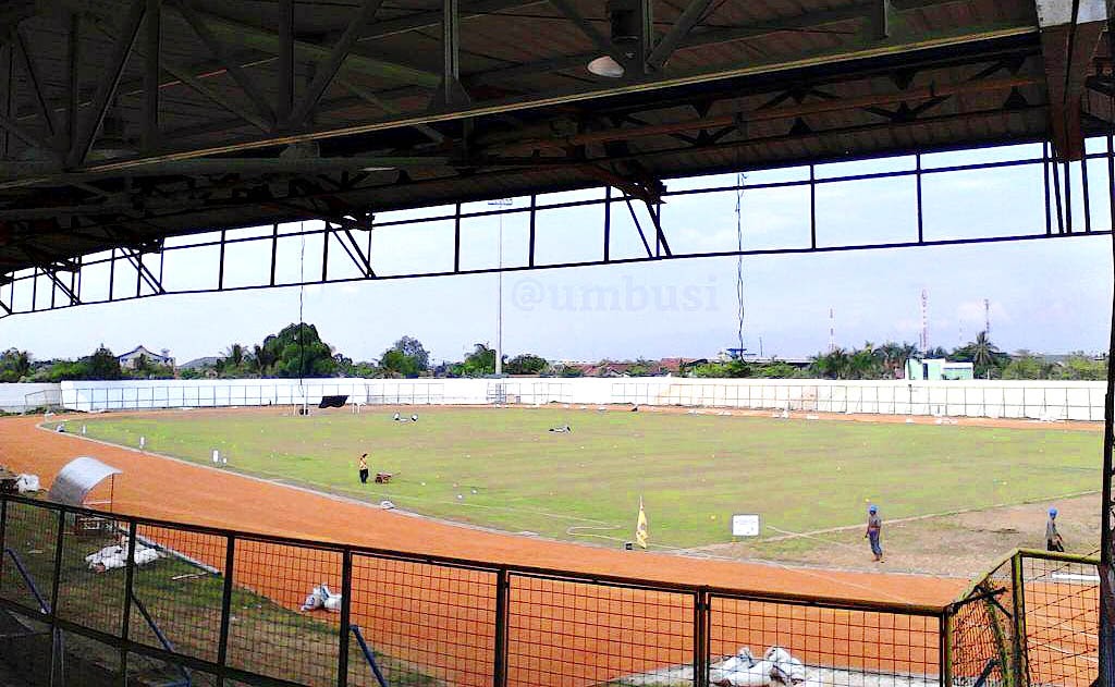gambar terbaru kondisi Stadion 17 Mei  Banjarmasin bulan desember