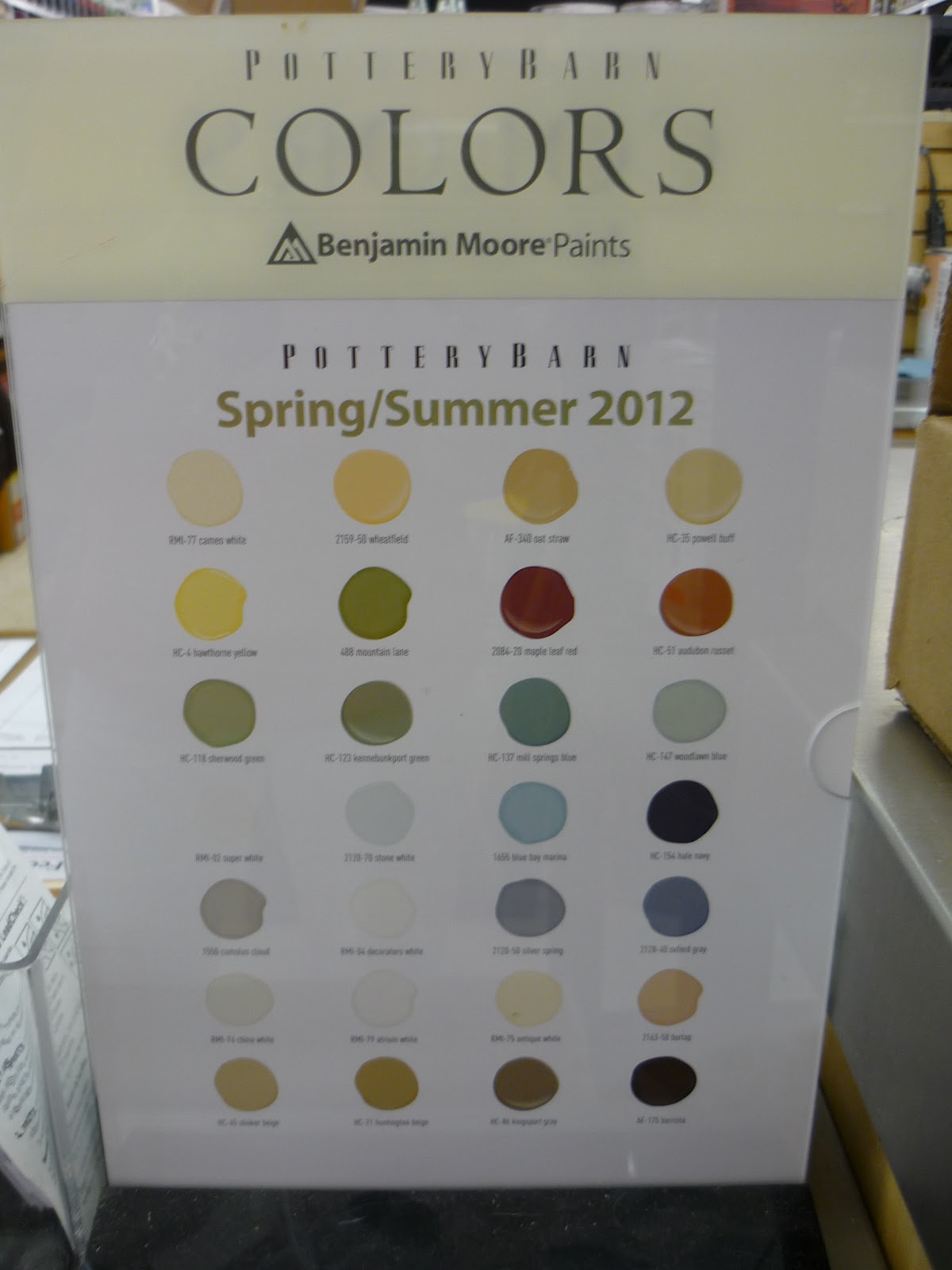 Lenoch & Cilek Ace Hardware Benjamin Moore Hawthorne Yellow Mudroom Crates