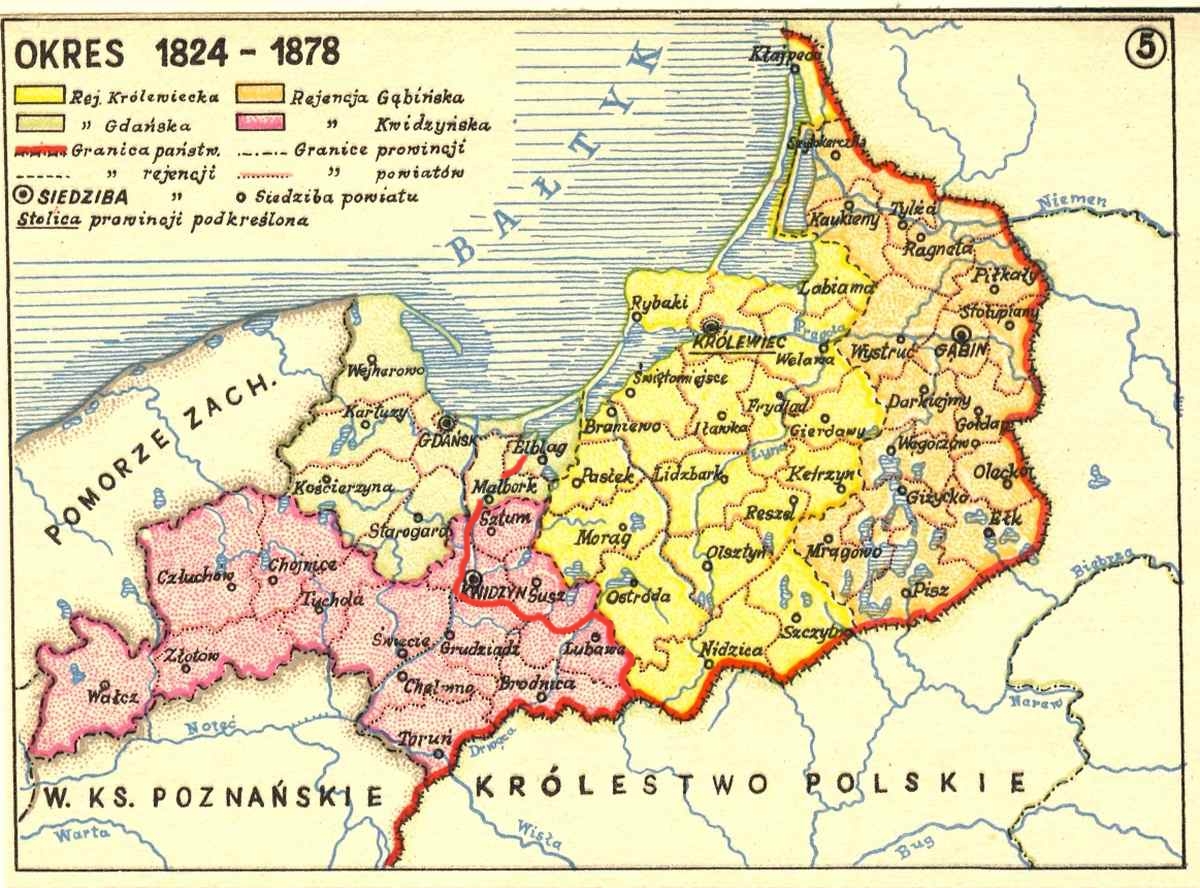 Pruski Horyzont Prusy w świetle podziałów administracyjnych cz.1 Od