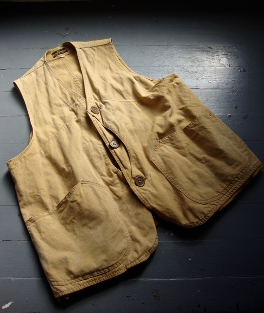 RIVETED: 1930'S HUNTING CANVAS VEST