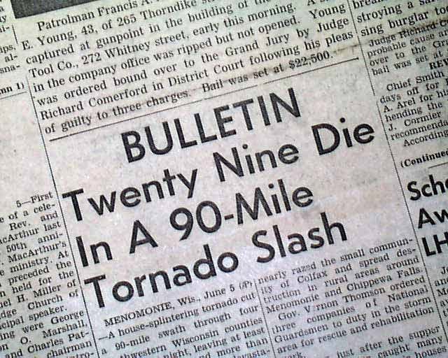Watching the Sun Bake The Colfax Tornado of June 4, 1958