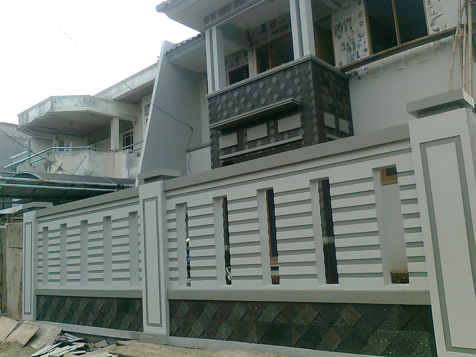 View Contoh Pagar Rumah Batu Alam Gif