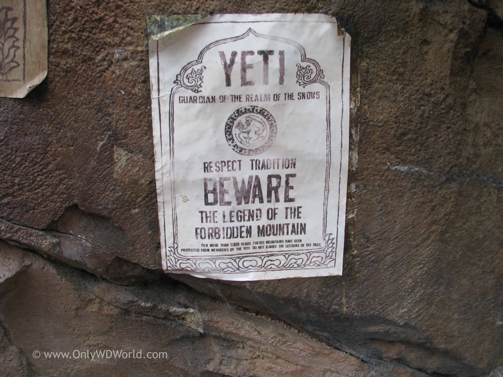 Beware the Yeti - Disney World - Magnet