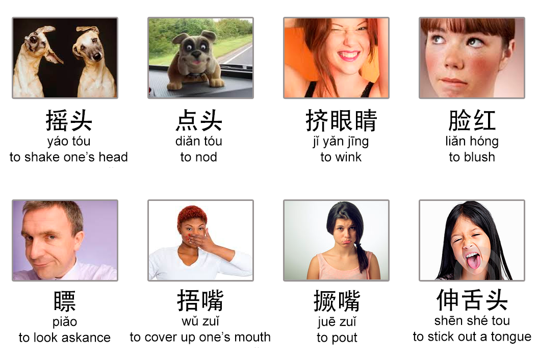 Mandarin Chinese From Scratch Facial Expressions In Chinese Language