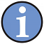simbolo 

delle informazioni con la i all'interno di un cerchio su sfondo azzurro