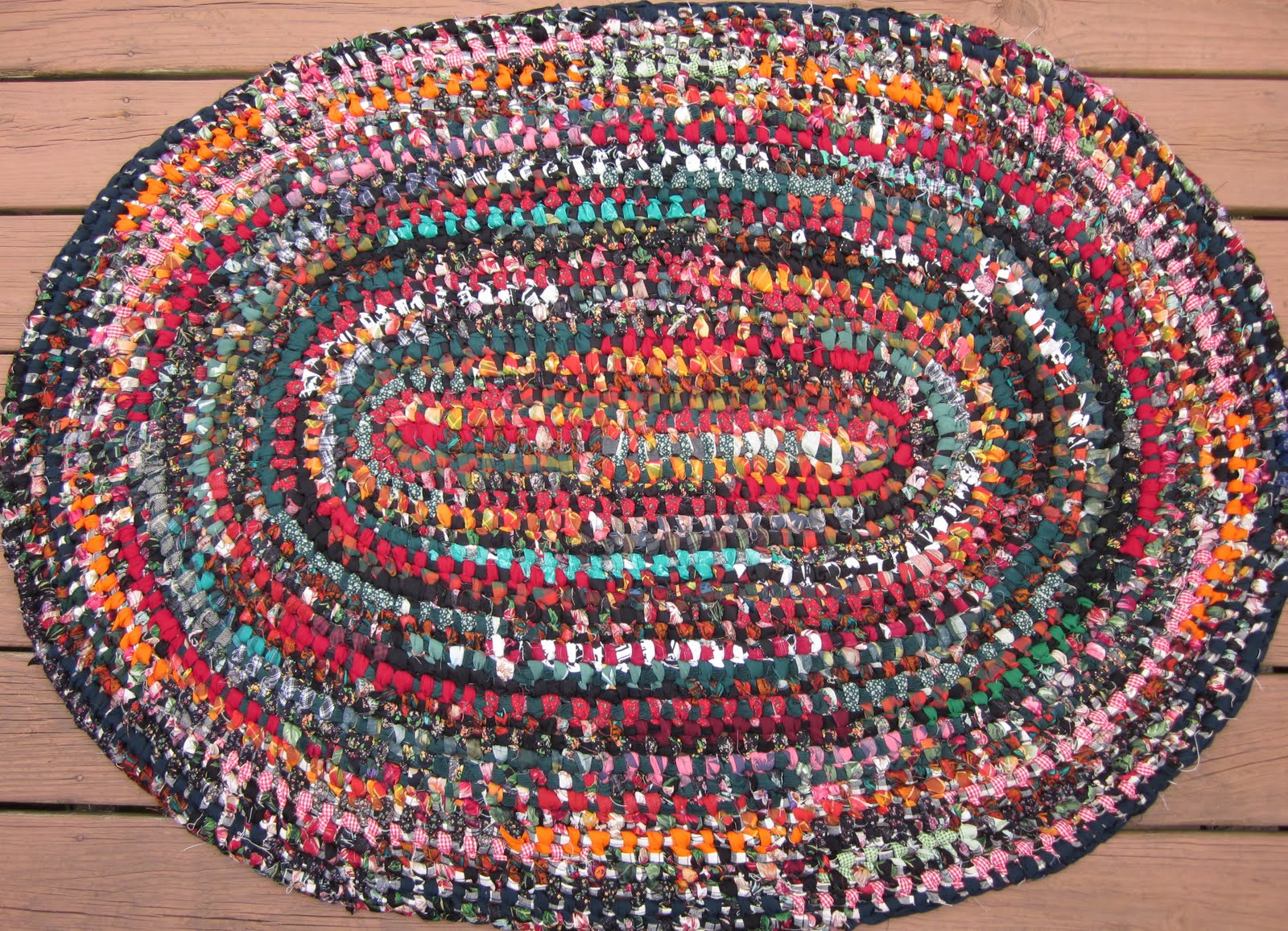 Deb Rowden's Thrift Shop Quilts A Vegetable Garden Rug