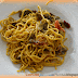 Spaghetti alla chitarra con carciofi e pomodorini secchi