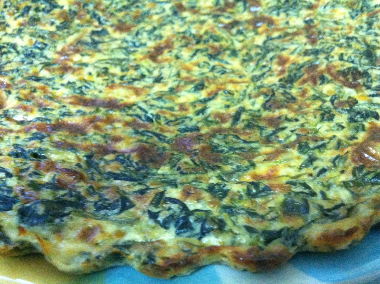 El Blog de Biolandia TORTILLA LIGERA DE RICOTTA O REQUESÓN Y ESPINACAS