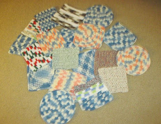 crocheted cotton washcloths