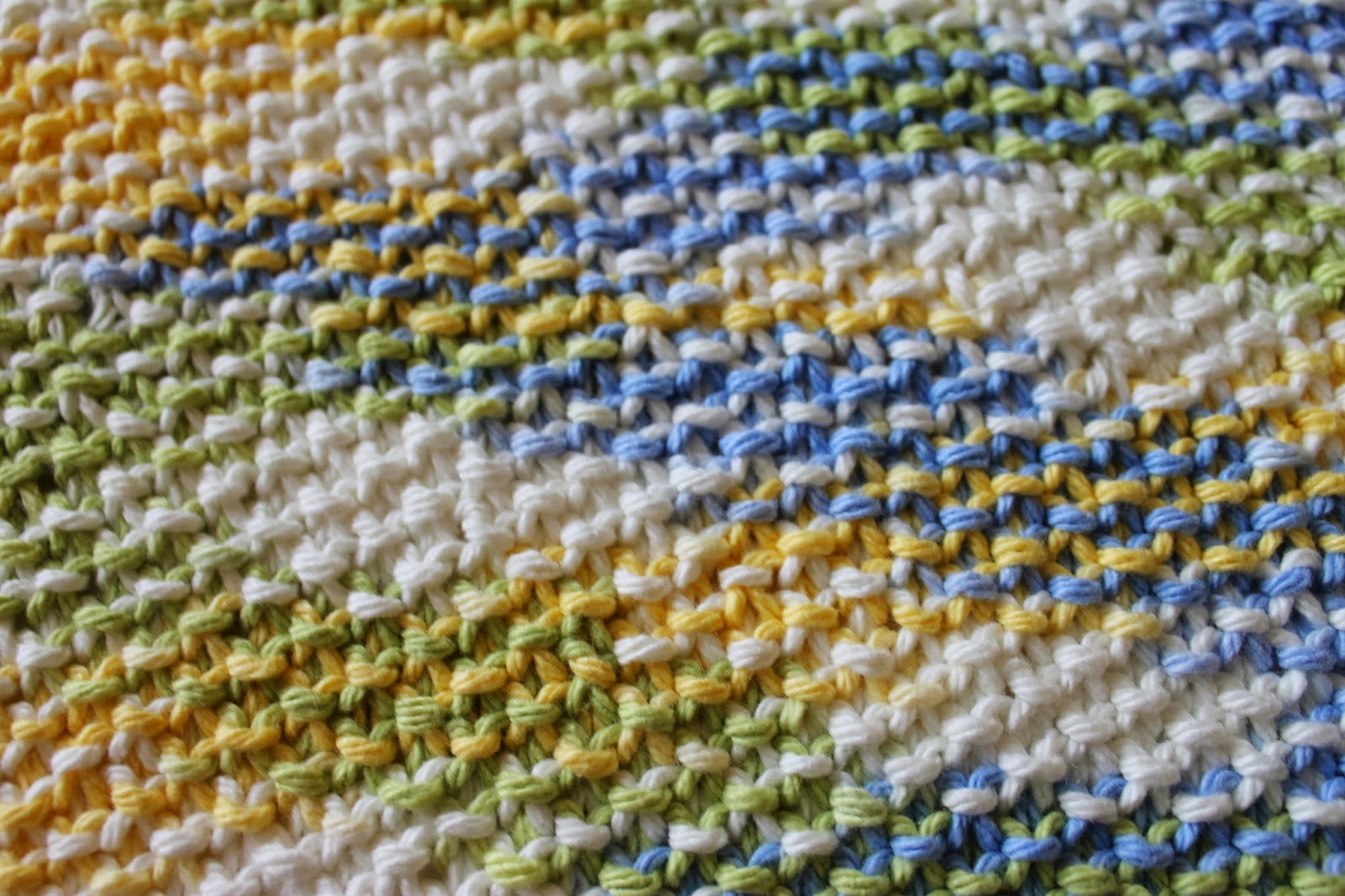 Stay@Home Stitchings: Simple Seed Stitch Dishcloth